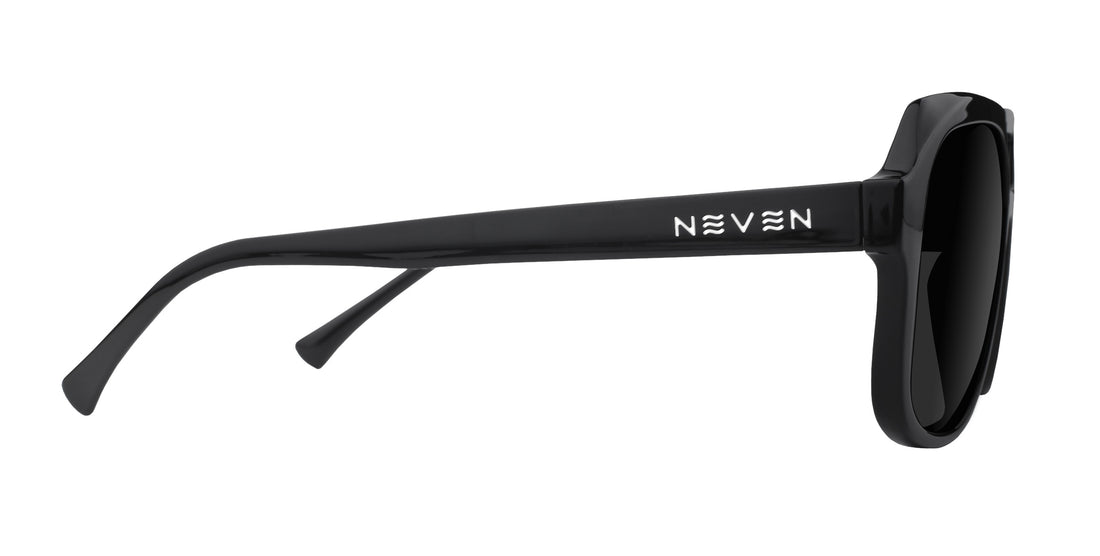 Gaia Black Geometric prescription glasses from Neven Eyewear.