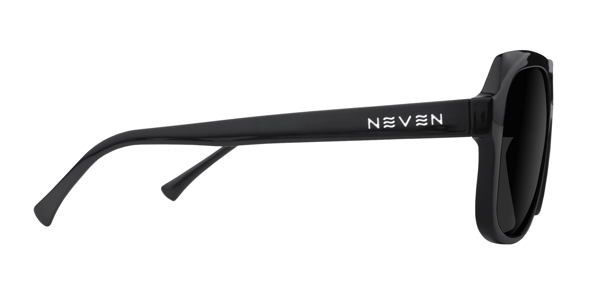 Gaia Black Geometric prescription glasses from Neven Eyewear.