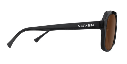 Gaia Black Geometric prescription glasses from Neven Eyewear.
