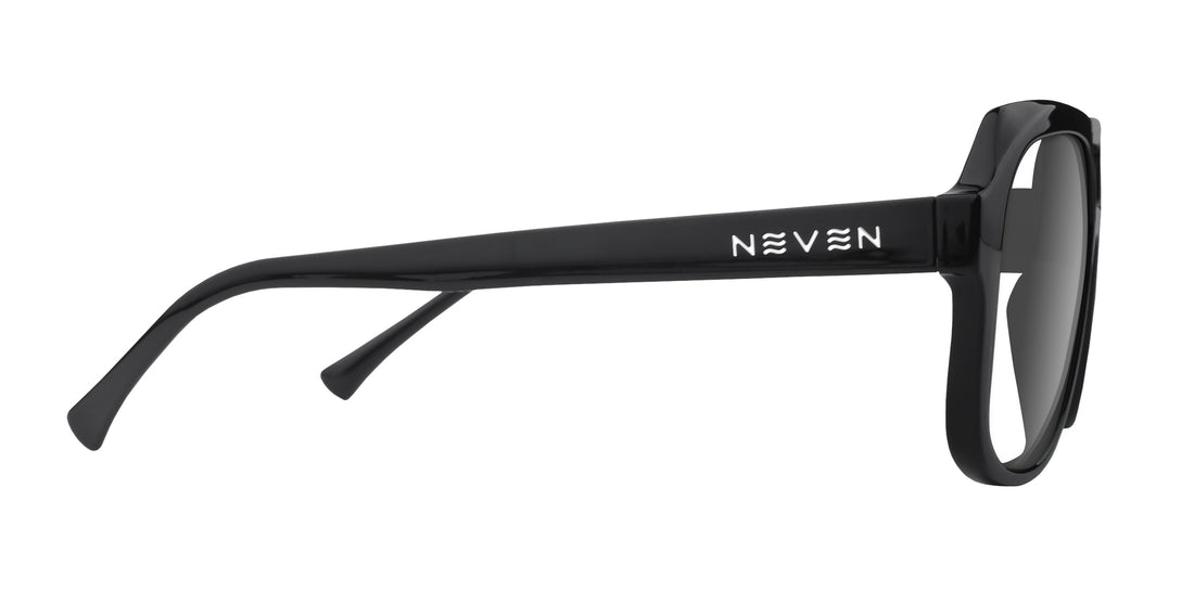 Gaia Black Geometric prescription glasses from Neven Eyewear.