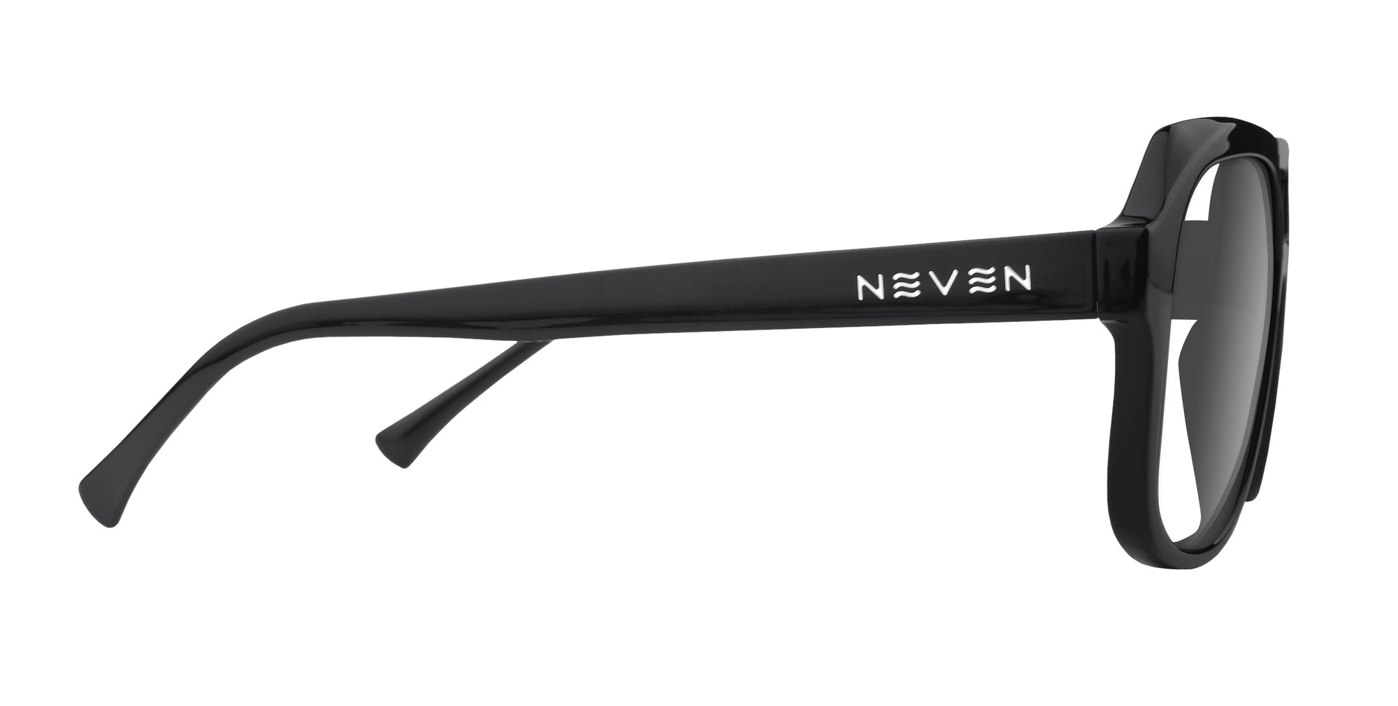 Gaia Black Geometric prescription glasses from Neven Eyewear.