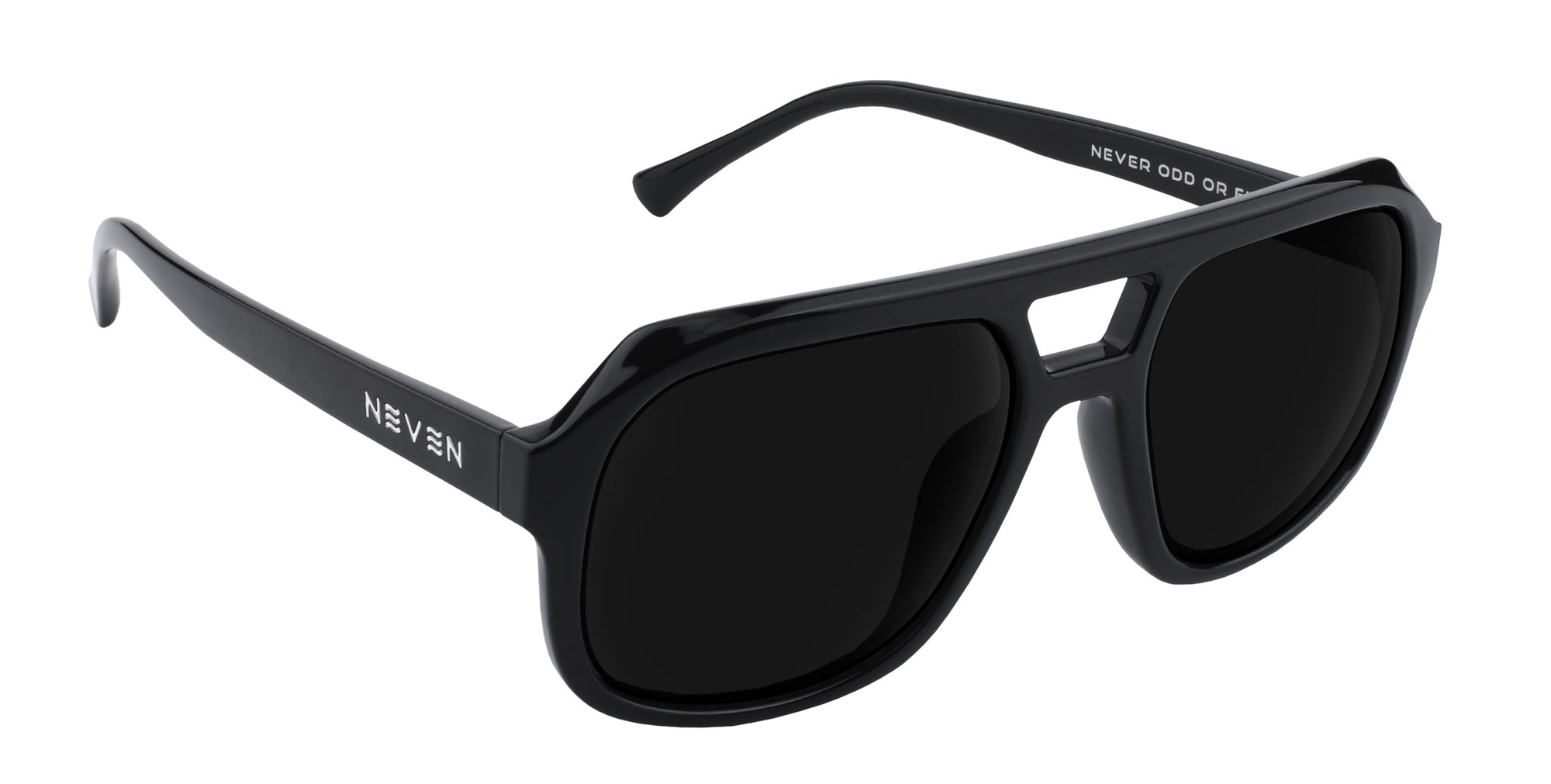 Gaia Black Geometric prescription glasses from Neven Eyewear.