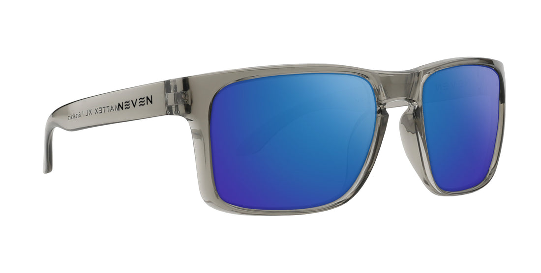 Breakers Clear Rectangular prescription glasses with blue lenses .