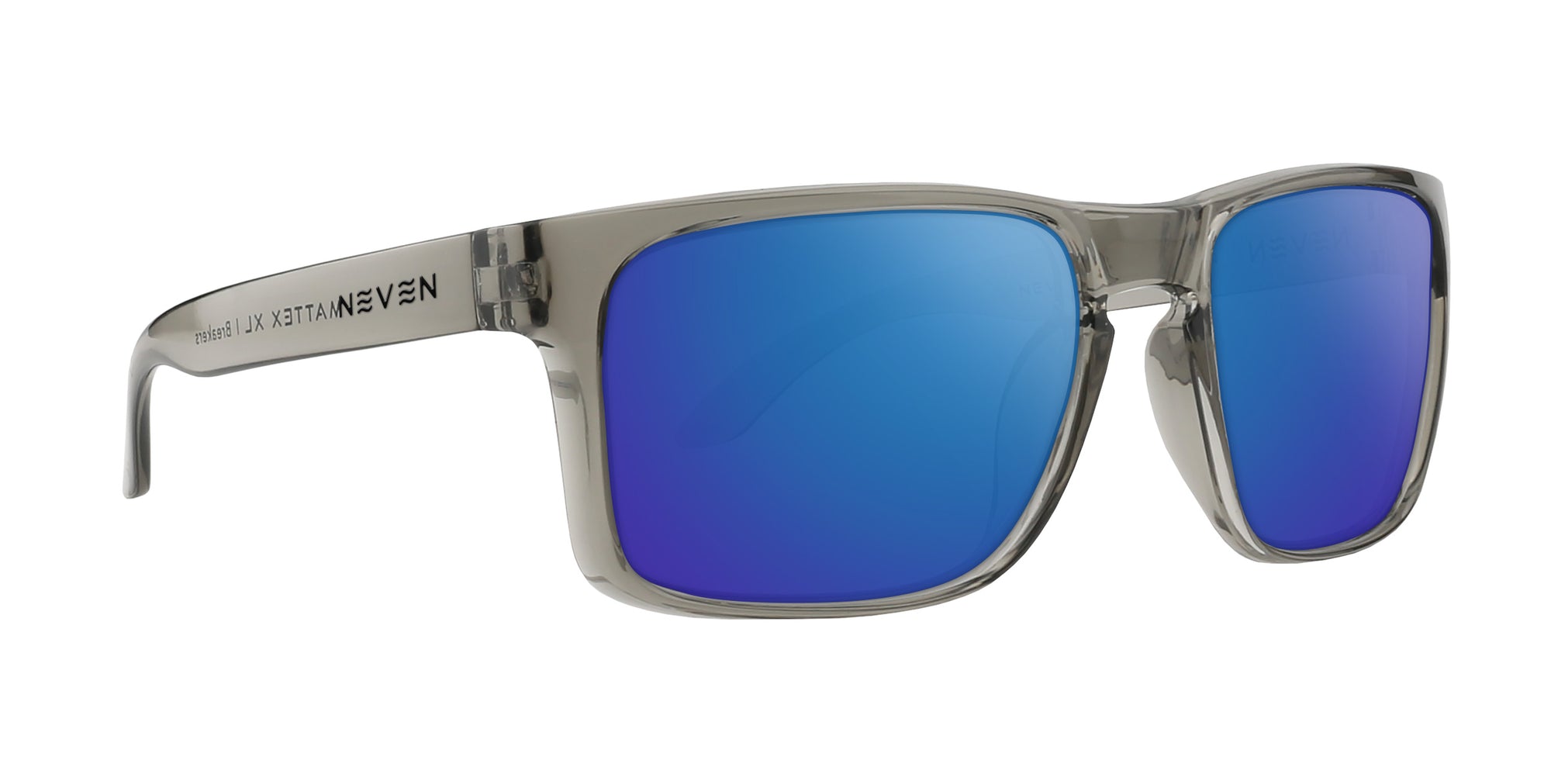 Breakers Clear Rectangular prescription glasses with blue lenses .