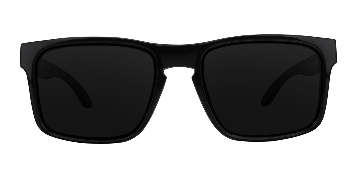 Doom Black rectangular polarized sunglasses from Neven Eyewear Pair name: Doom Frame shape: rectangular.