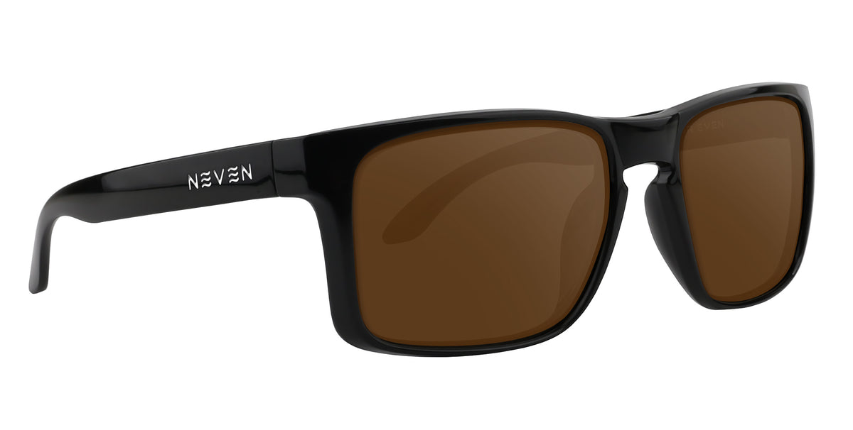 Doom Black rectangular polarized sunglasses from Neven Eyewear Pair name: Doom Frame shape: rectangular.