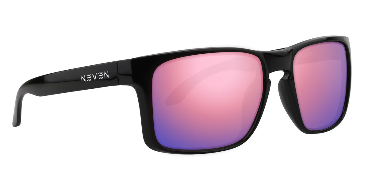 Doom Black rectangular polarized sunglasses from Neven Eyewear Pair name: Doom Frame shape: rectangular.