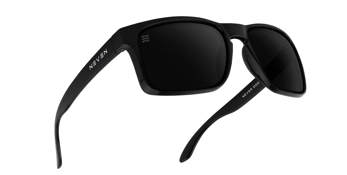 Doom XL black rectangular polarized sunglasses from Neven Eyewear Pair Name: Doom XL Frame Shape: rectangular.