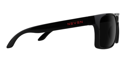 John Wayne Black rectangular prescription glasses from Neven Eyewear Pair name: John Wayne Frame shape: rectangular.