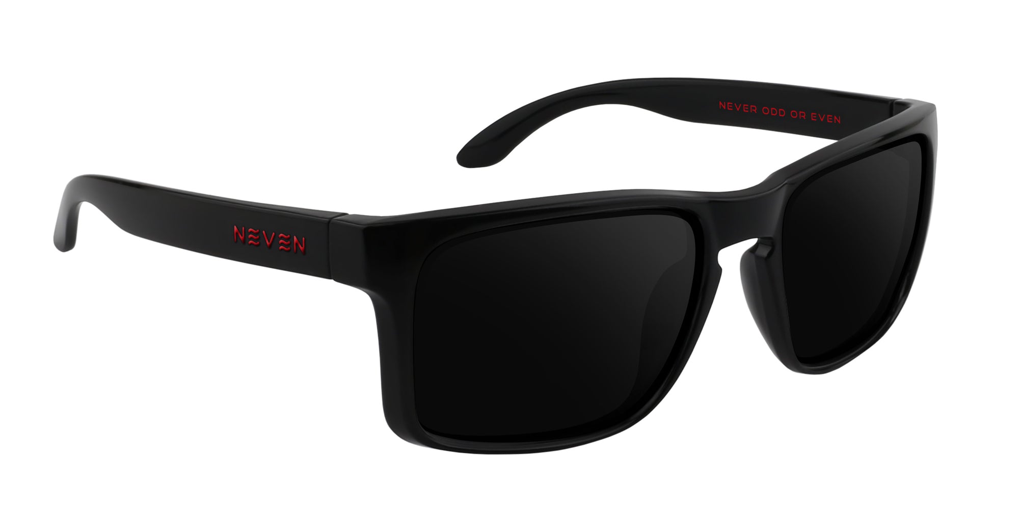 John Wayne Black rectangular prescription glasses from Neven Eyewear Pair name: John Wayne Frame shape: rectangular.