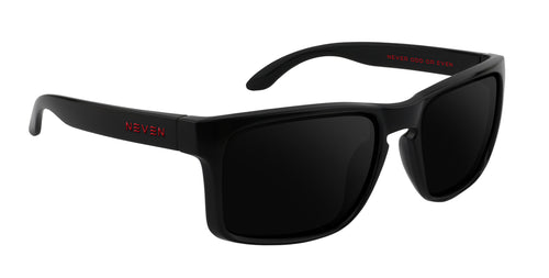 John Wayne Black rectangular prescription glasses from Neven Eyewear Pair name: John Wayne Frame shape: rectangular.