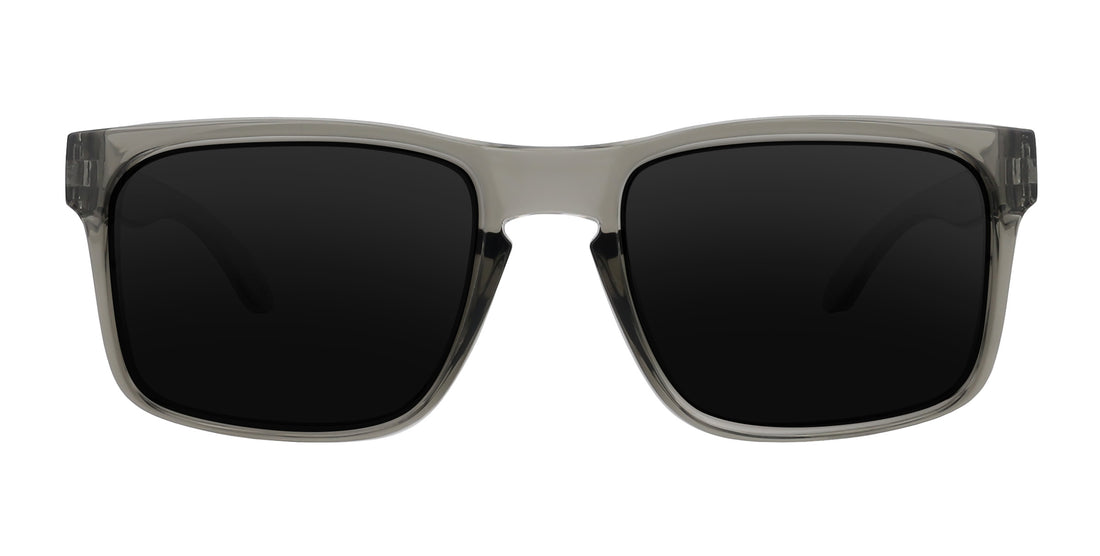 Stormy XL translucent gray oversized prescription glasses from Neven Eyewear Pair name: Stormy XL Frame shape: oversized.
