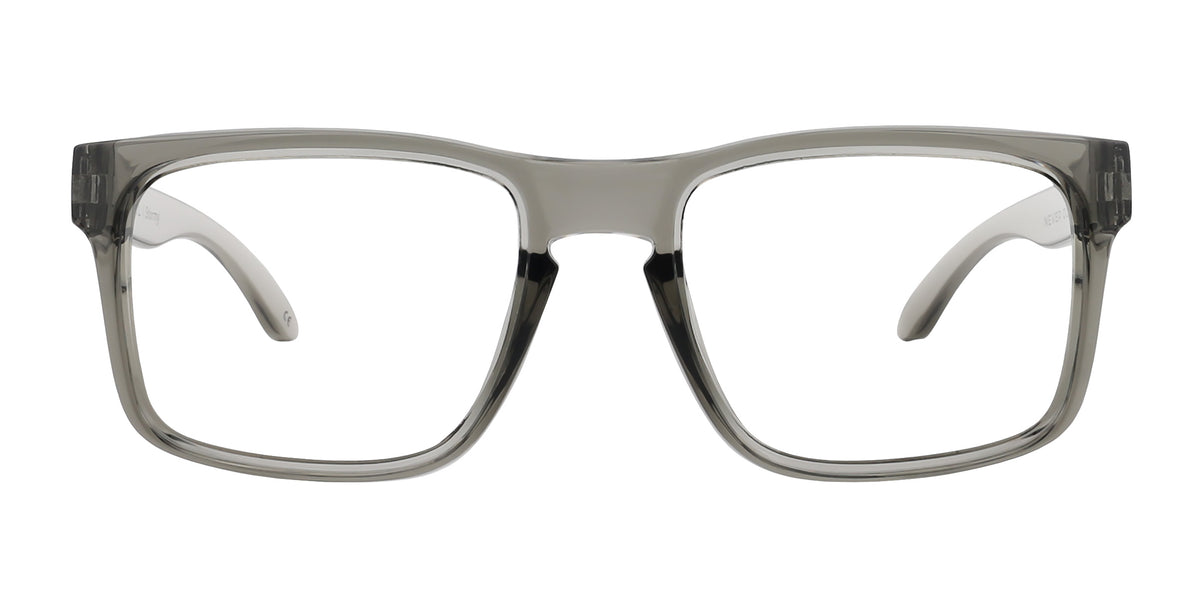 Stormy transparent gray rectangular prescription glasses from Neven Eyewear Pair Name: Stormy Frame Shape: rectangular.
