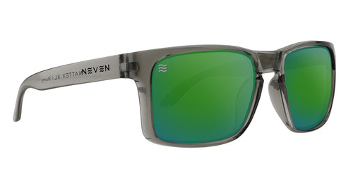 Stormy XL green oversized polarized sunglasses from Neven Eyewear Pair name: Stormy XL Frame shape: oversized.