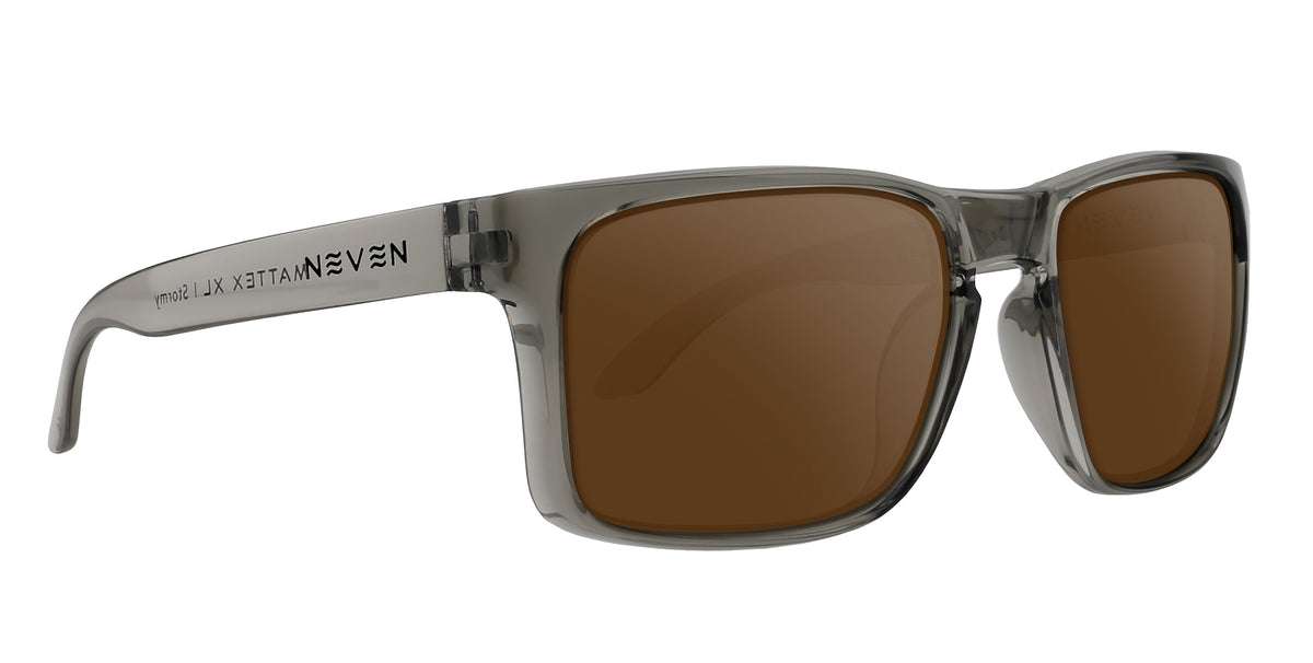 Stormy transparent gray rectangular prescription glasses from Neven Eyewear Pair Name: Stormy Frame Shape: rectangular.