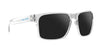 Surge clear rectangular prescription glasses with black lenses .