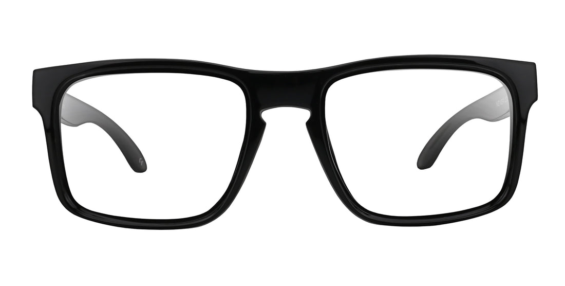 Amethyst black rectangular prescription glasses from Neven Eyewear.