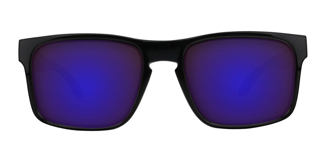 Amethyst black rectangular prescription glasses from Neven Eyewear.