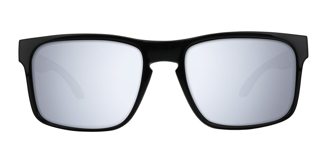 Amethyst black rectangular prescription glasses from Neven Eyewear.