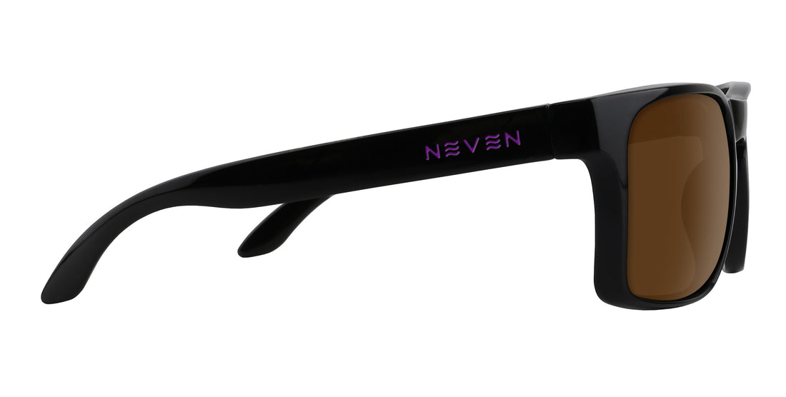 Amethyst black rectangular prescription glasses from Neven Eyewear.