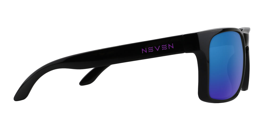 Amethyst black rectangular prescription glasses from Neven Eyewear.