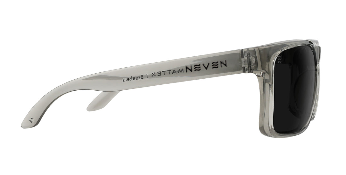 Breakers gray rectangular polarized sunglasses from Neven Eyewear.
