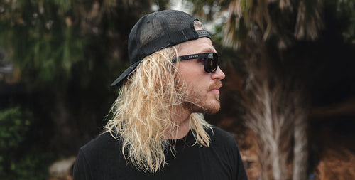 Doom Black Rectangular polarized sunglasses from Neven Eyewear.