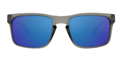 Stormy clear gray rectangular prescription glasses from Neven Eyewear.