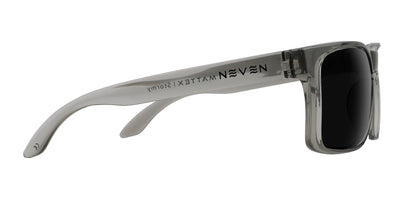Stormy clear gray rectangular prescription glasses from Neven Eyewear.