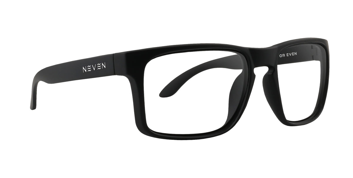 Mariner Black rectangular prescription glasses from Neven Eyewear.