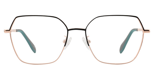 Kat Gold Geometric prescription glasses from Neven Eyewear.