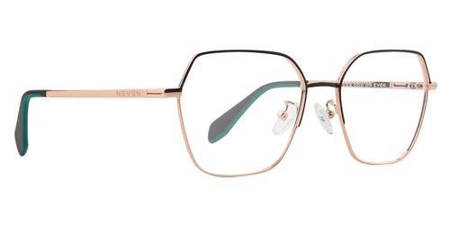 Kat Gold Hexagonal prescription glasses from Neven Eyewear.