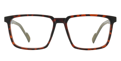 Oracle tortoiseshell rectangular prescription glasses from Neven Eyewear.