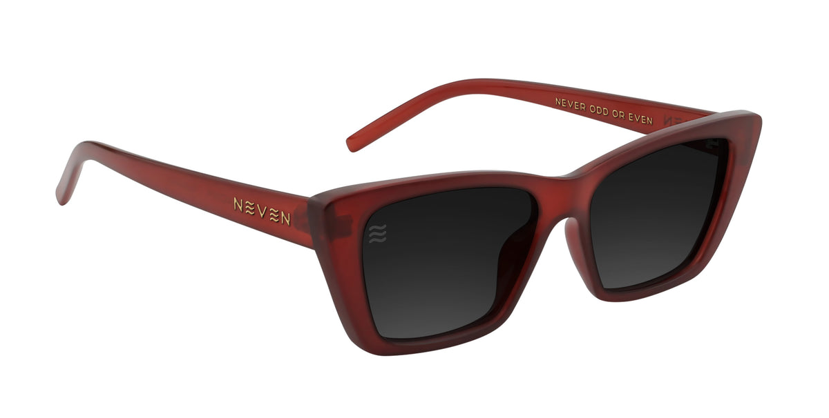 Espresso brown cat-eye polarized sunglasses from Neven Eyewear