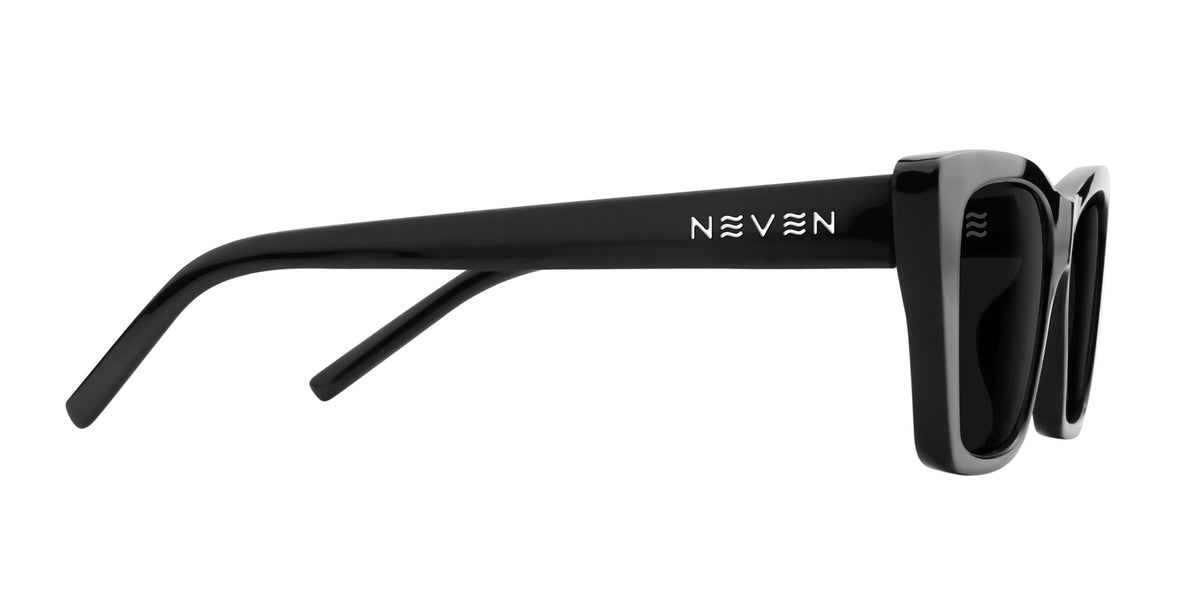 Noir black cat-eye polarized sunglasses from Neven Eyewear