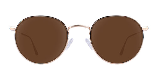 Rae Gold Rectangle prescription glasses from Neven Eyewear.