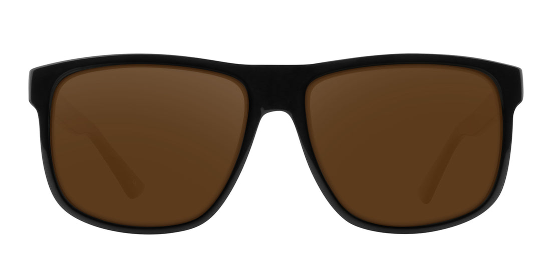Cinder black square prescription glasses from Neven Eyewear.