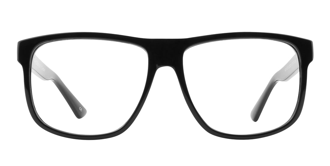 Cinder black square prescription glasses from Neven Eyewear.