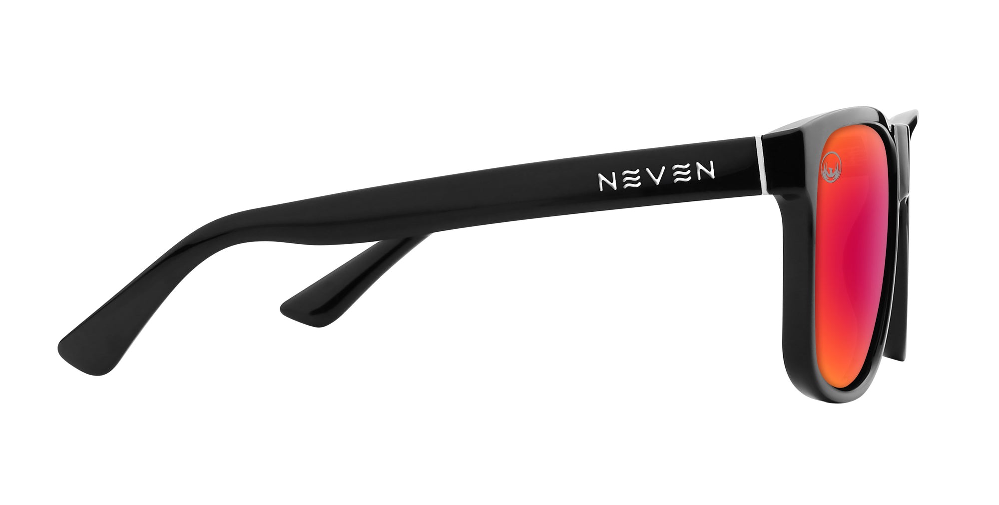 Cinder Red-Orange Mirrored Rectangle Polarized Sunglasses from Neven Eyewear.