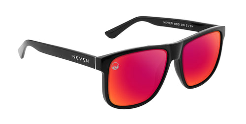 Cinder Red-Orange Mirrored Rectangle Polarized Sunglasses from Neven Eyewear.