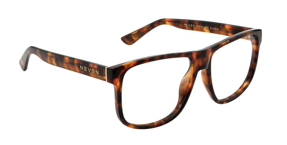Ember Brown rectangular prescription glasses from Neven Eyewear.