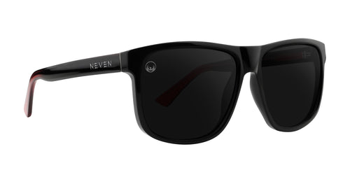 Ignite black and red classic polarized sunglasses from Neven Eyewear