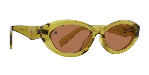 Moss yellow cat-eye polarized sunglasses from Neven Eyewear.