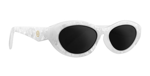 Vex White cat-eye prescription glasses from Neven Eyewear.