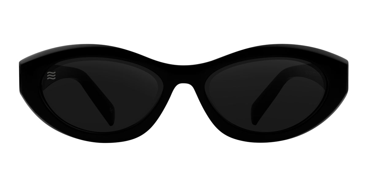 Vice black oval polarized sunglasses from Neven Eyewear