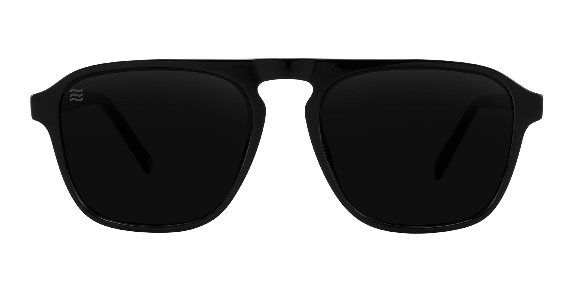 Alpha black rectangular polarized sunglasses from Neven Eyewear.