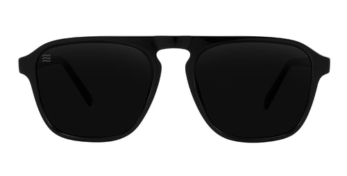 Alpha black rectangular polarized sunglasses from Neven Eyewear.