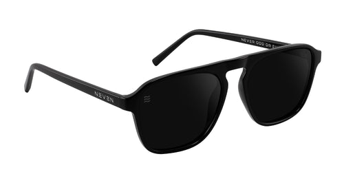 Alpha black rectangular polarized sunglasses from Neven Eyewear.