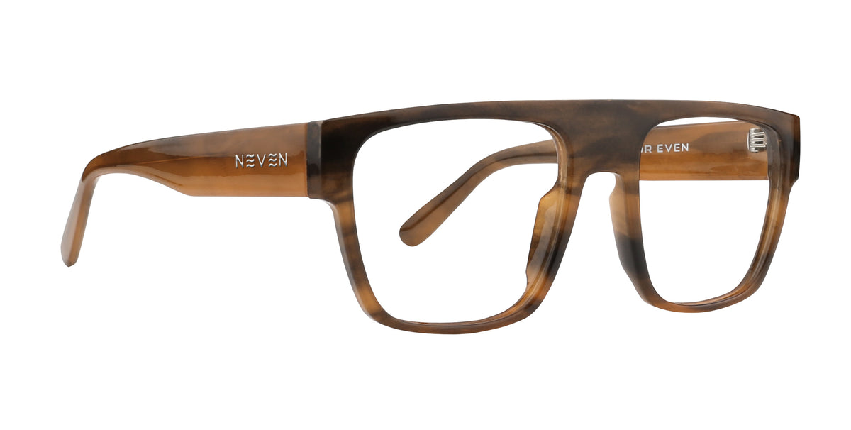 Tenet Tortoise-shell rectangular prescription glasses from Neven Eyewear.