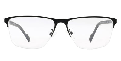 Shute eyeglasses with sleek rectangular frames in matte black